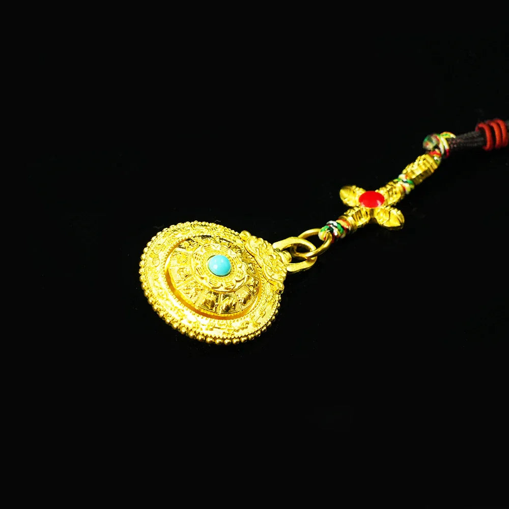 Tibetan Artistry Sacred Amulet Pendant - Traditional Tibetan Culture & Spiritual Jewelry