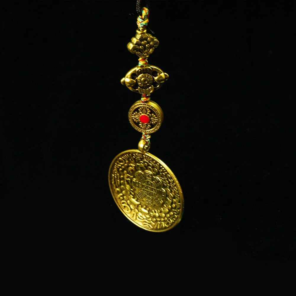 Tibetan Artistry Sacred Amulet Pendant - Traditional Tibetan Culture & Spiritual Jewelry