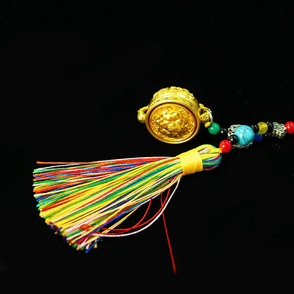 Tibetan Artistry Sacred Amulet Pendant - Traditional Tibetan Culture & Spiritual Jewelry
