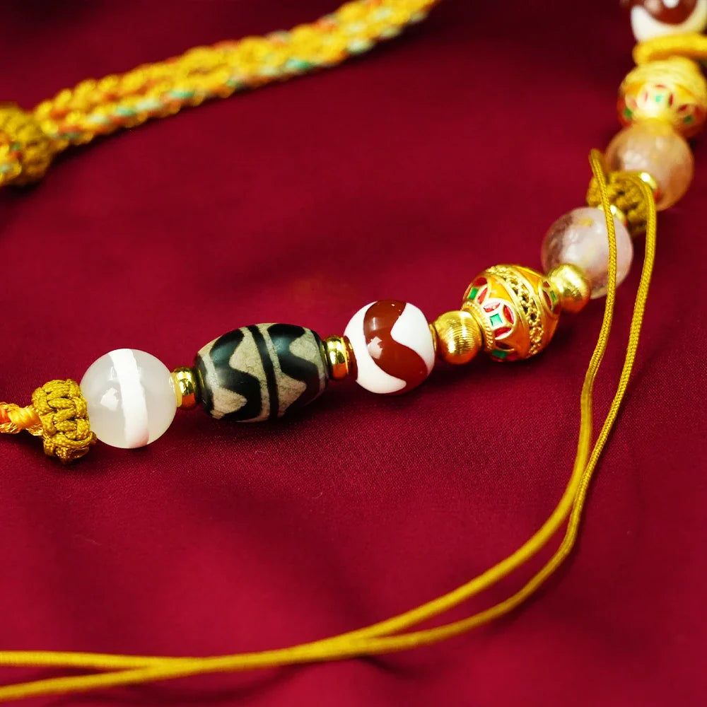 Tibetan Artistry Sacred Amulet Pendant - Traditional Tibetan Culture & Spiritual Jewelry