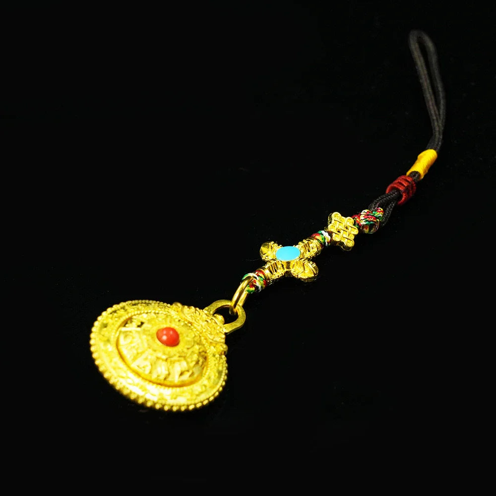 Tibetan Artistry Sacred Amulet Pendant - Traditional Tibetan Culture & Spiritual Jewelry