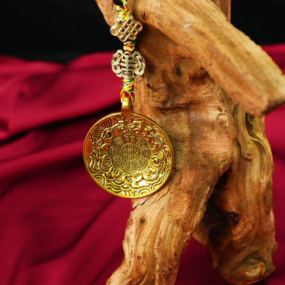 Tibetan Artistry Sacred Amulet Pendant - Traditional Tibetan Culture & Spiritual Jewelry