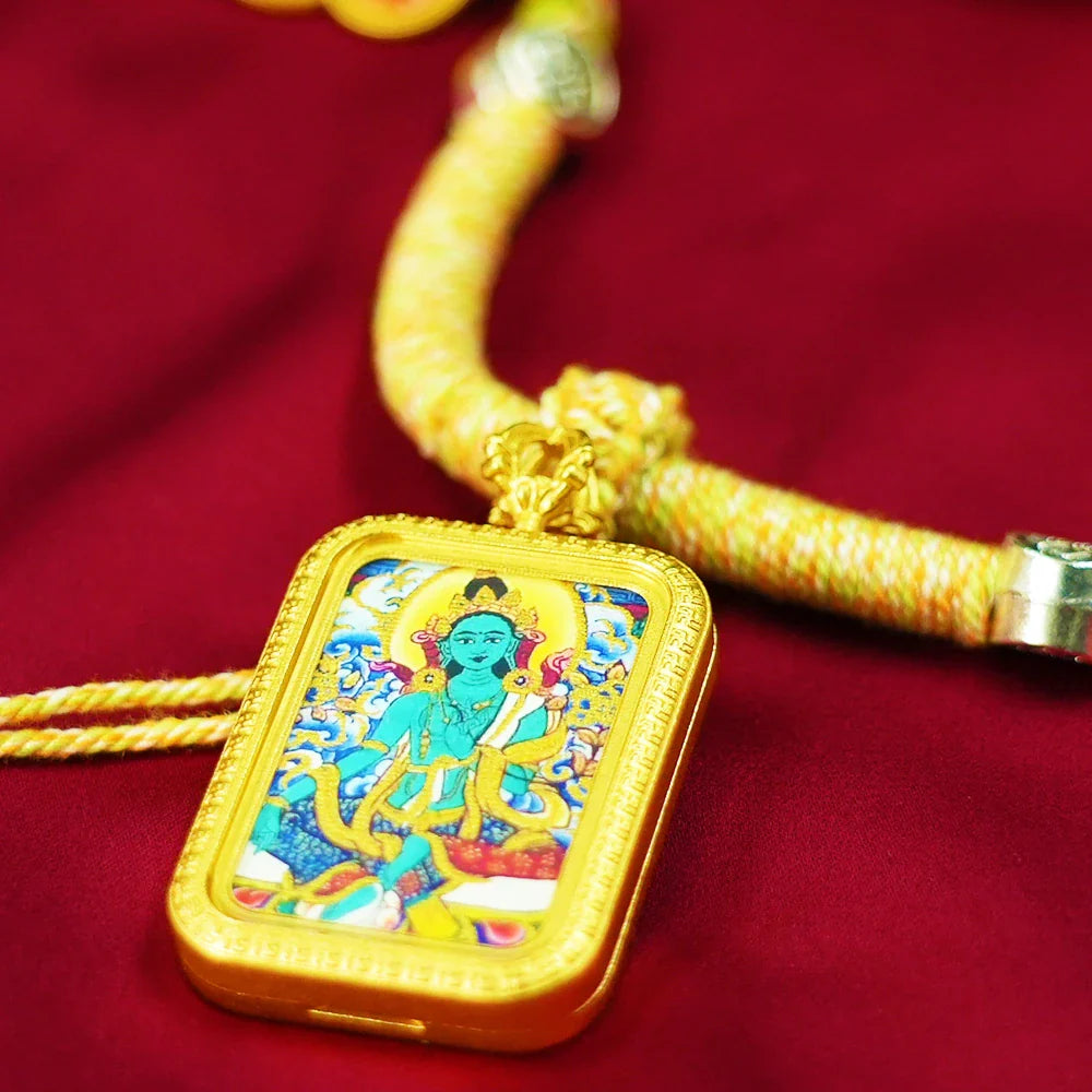 Tibetan Artistry Sacred Amulet Pendant - Traditional Tibetan Culture & Spiritual Jewelry