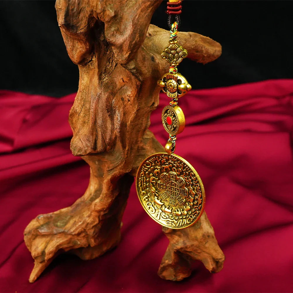 Tibetan Artistry Sacred Amulet Pendant - Traditional Tibetan Culture & Spiritual Jewelry
