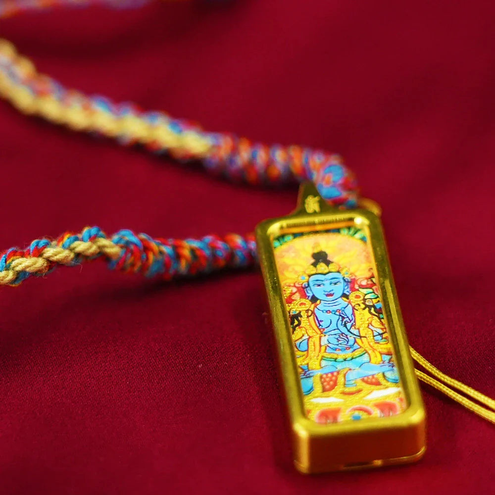 Tibetan Cultural Beaded Bracelet with Silver & Traditional Charms
